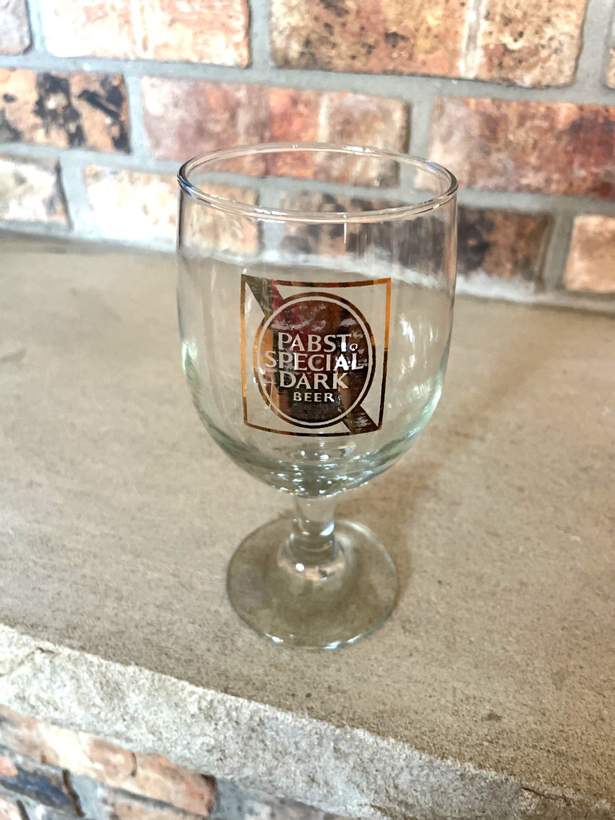 vtg Pabst Special Dark Beer GOBLET BREWERIANA ENTHUSIATS 6'' CLEAR GLASS vtg Pabst Special Dark Beer GOBLET BREWERIANA ENTHUSIATS 6'' CLEAR GLASS