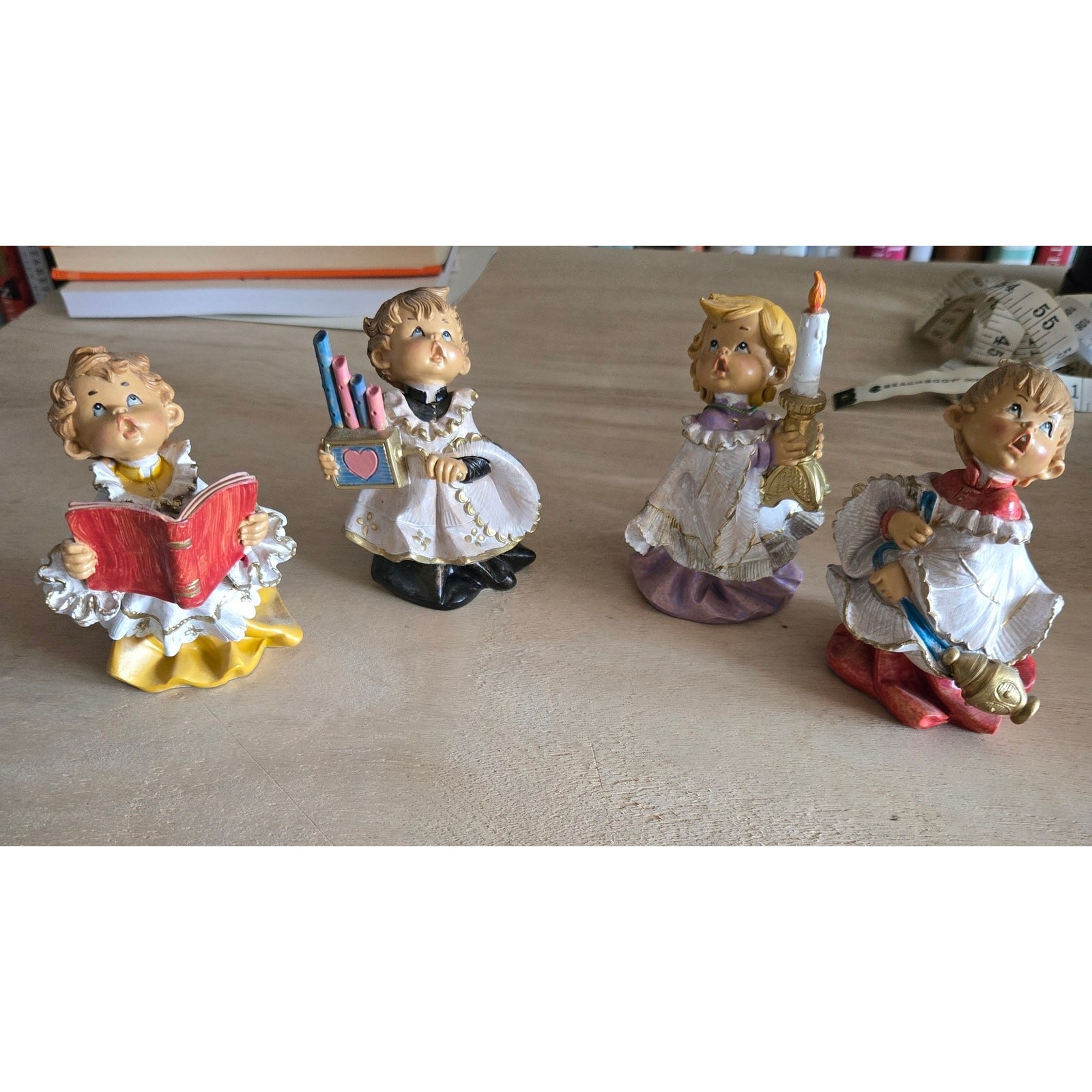 Vintage 1987 Fontanini Roman Simonetti Italy Choir Altar Boys Christmas Set of 4