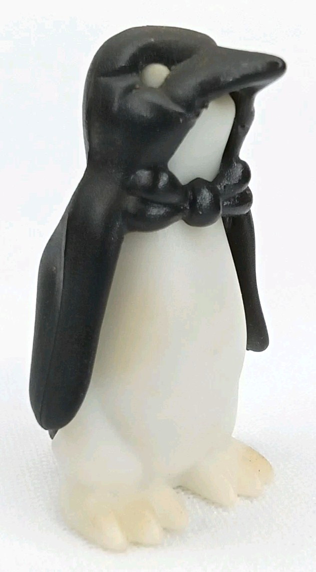 Vintage 1990s Ravensburger Plastic Penguin Figurine Made In Germany