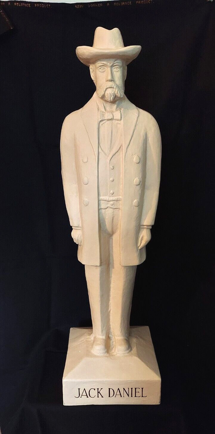 Jack Daniels Statue 31 1/2 in Tall Lightweight Collector\'s Item Paper Mache Jack Daniels Statue 31 1/2 in Tall Lightweight Collector\'s Item Paper Mache