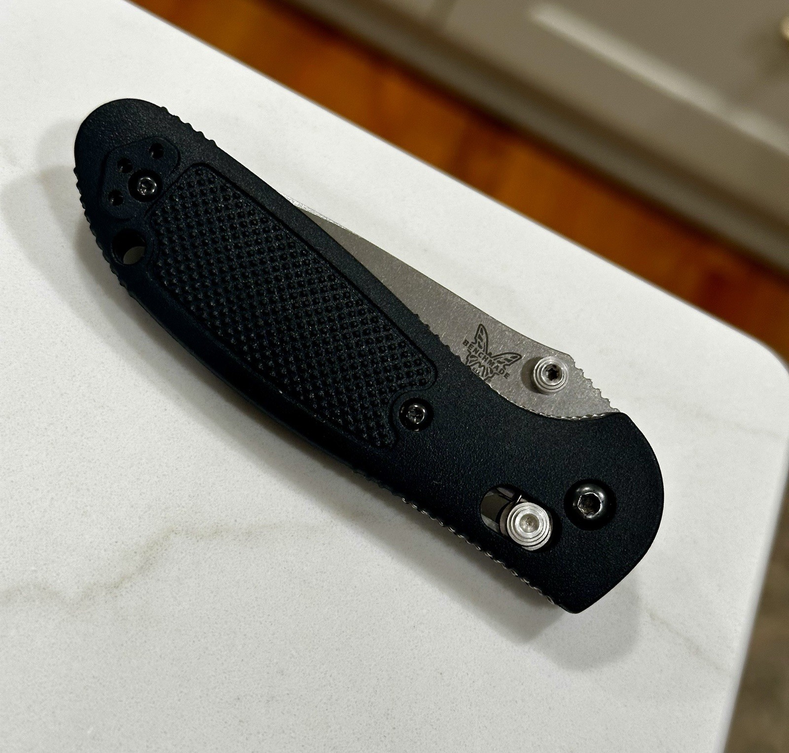 Benchmade Mini Griptilian 556-S30V 2.91 inch Drop Point Knife, Pre-Owned