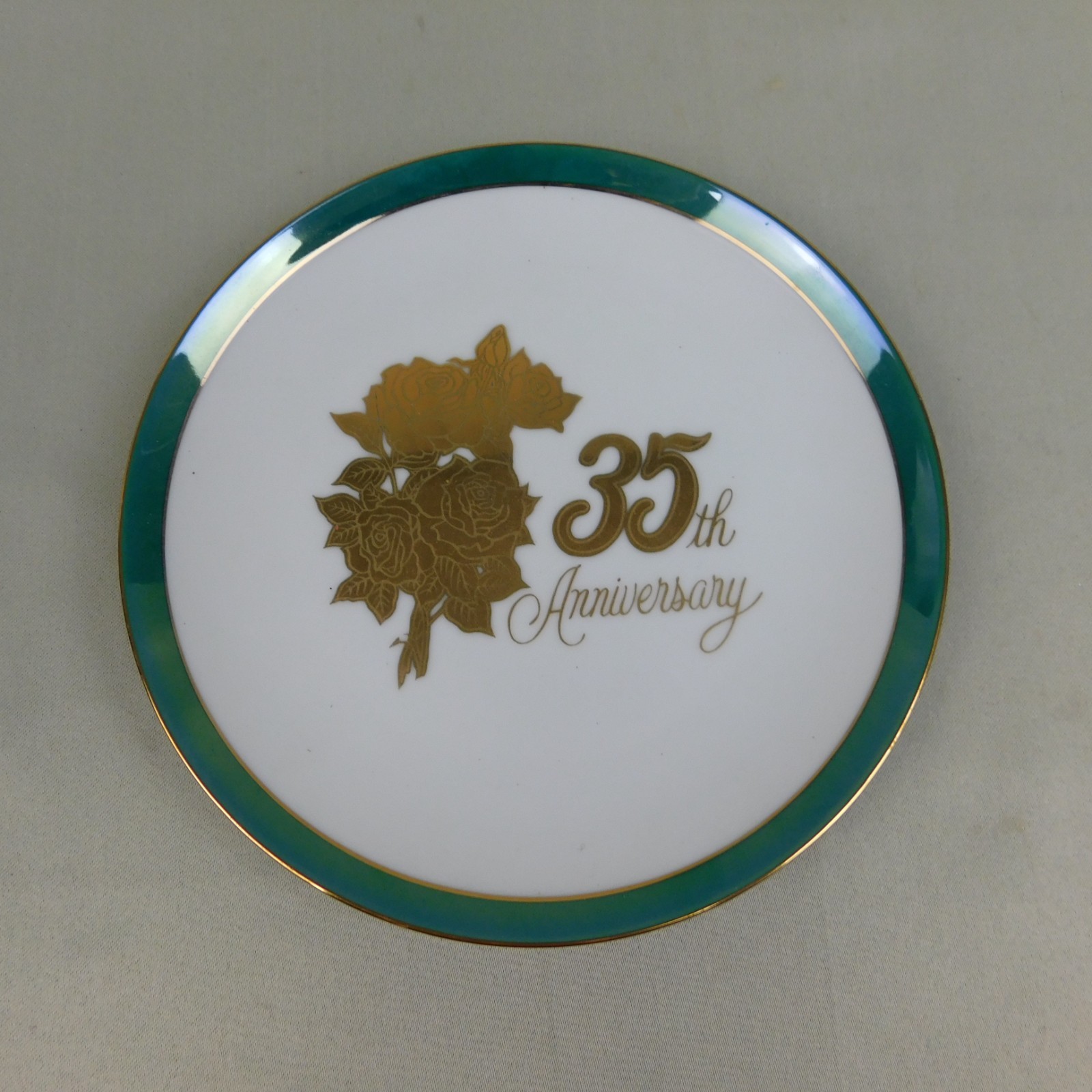 Vintage Chatillon Japan Fine Porcelaine 35th Anniversary Decorative Plate