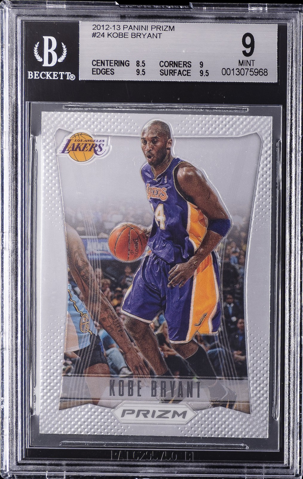 2012-13 PANINI PRIZM #24 KOBE BRYANT BGS 9