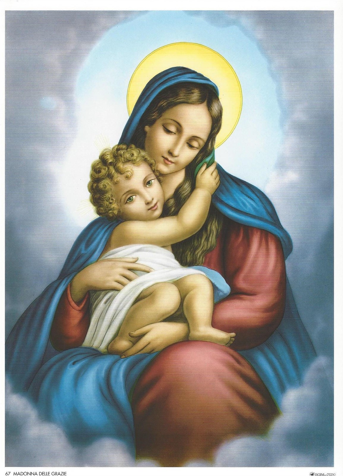 Catholic Print Picture MOTHER OF DIVINE GRACE Mary 7 1/2x10\
