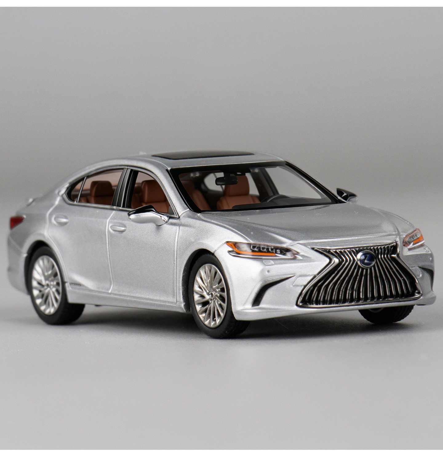 Rare 1/64 Silver Lexus ES300h Diecast - Miniature Collectible Diorama Model