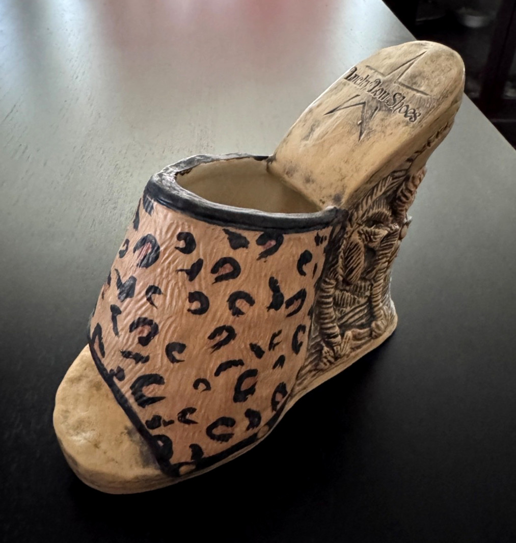Rare Lucky Lou/Black Lagoon Designs Mini-Collab: Cheetah Wedge Shoe Tiki Mug