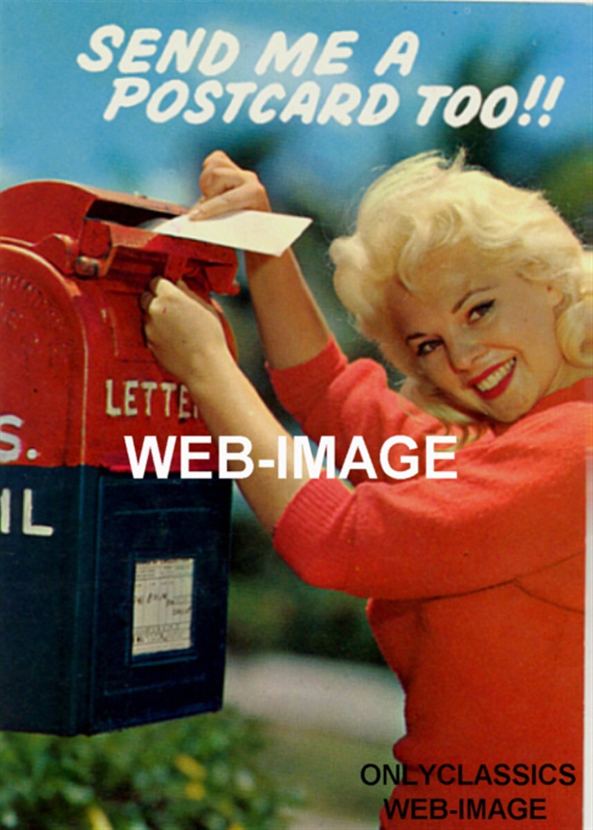 1956 PLAYBOY\'S SEXY BLONDE GIRL LISA WINTERS PHOTO PINUP CHEESECAKE POST OFFICE