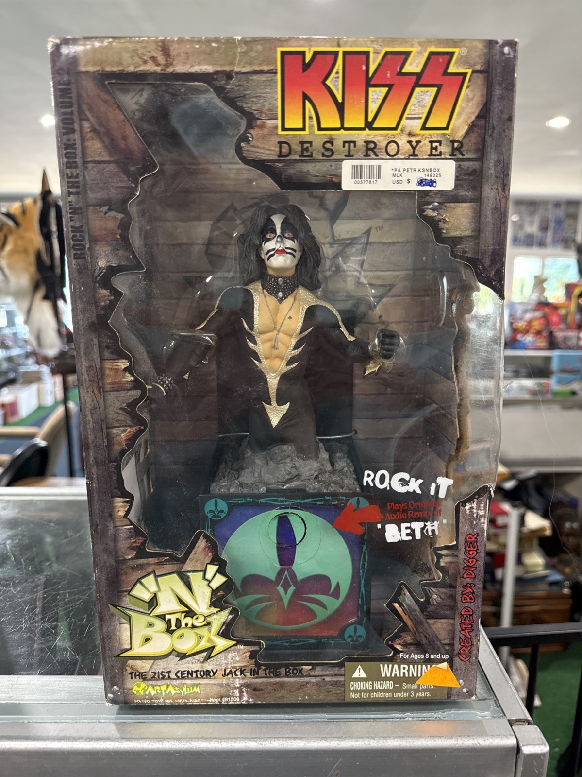 KISS Destroyer Peter Criss The Cat \'N The Box Volume 2 Action Figure KISS Destroyer Peter Criss The Cat \'N The Box Volume 2 Action Figure