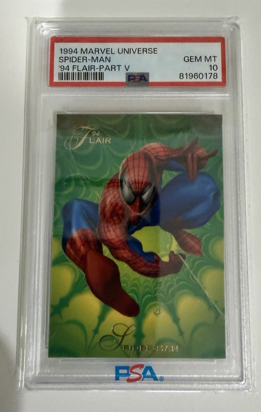 1994 Marvel Flair Spider-Man Maximum Carnage Part V - PSA 10 Gem Mint 🕷️🔥