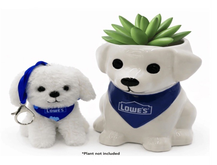 Lowe’s Rewards 2026 Plush Dog Keychain & Ceramic Planter Puppy Limited Edition Lowe’s Rewards 2026 Plush Dog Keychain & Ceramic Planter Puppy Limited Edition