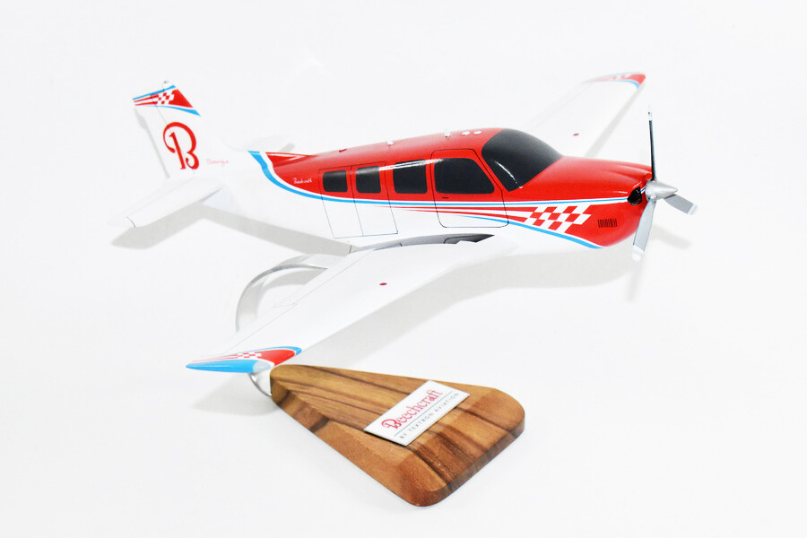 Beechcraft® Bonanza G36, 18in Mahogany Model, Officially Licensed Beechcraft® Bonanza G36, 18in Mahogany Model, Officially Licensed