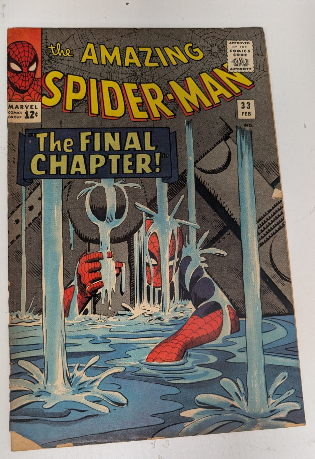 The Amazing Spider-Man #33 Feb 1966 Marvel Comics Group Ditko Cover The Amazing Spider-Man #33 Feb 1966 Marvel Comics Group Ditko Cover
