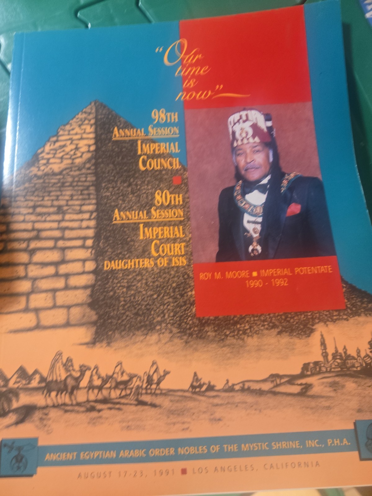 1991 Prince Hall Shriners PHA Imperial Council Daughters Isis 225 Page Book