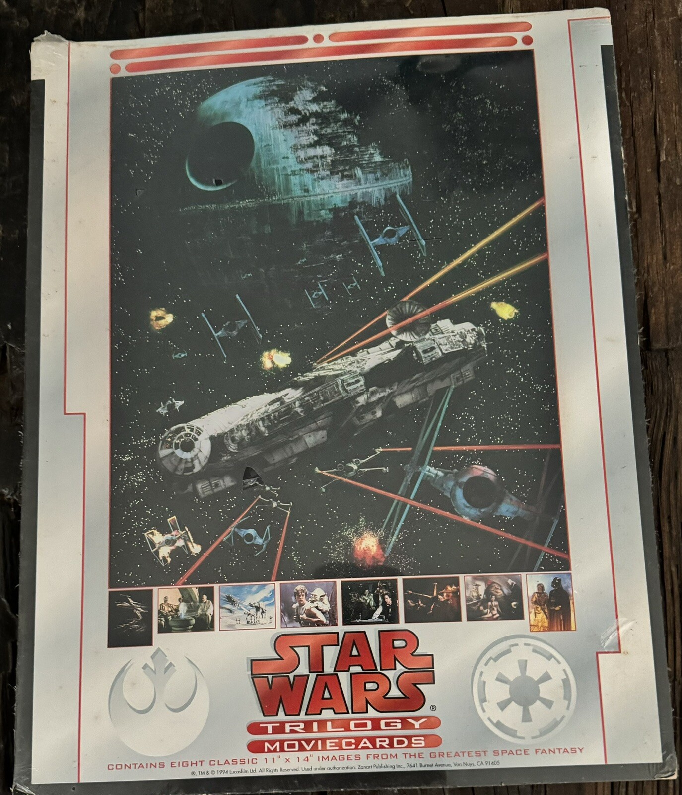 1994 Vintage Star Wars ROTJ Trilogy Scene Poster Large Movie Prints 14”x11” 1994 Vintage Star Wars ROTJ Trilogy Scene Poster Large Movie Prints 14”x11”