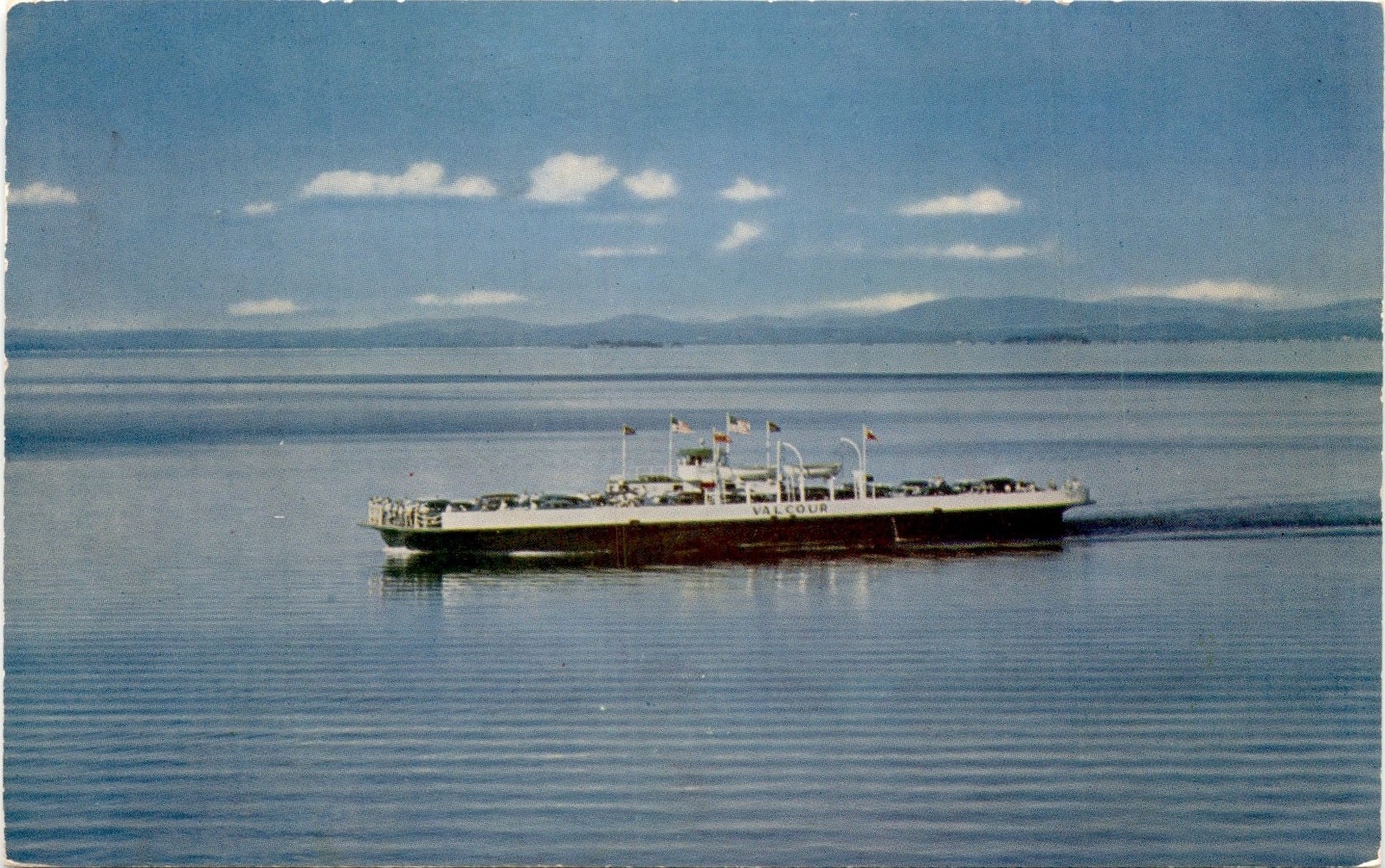 VAL COUR, Shelburne Harbor, Vermont, Burlington, Pt. Kent, N.Y., Lake Postcard