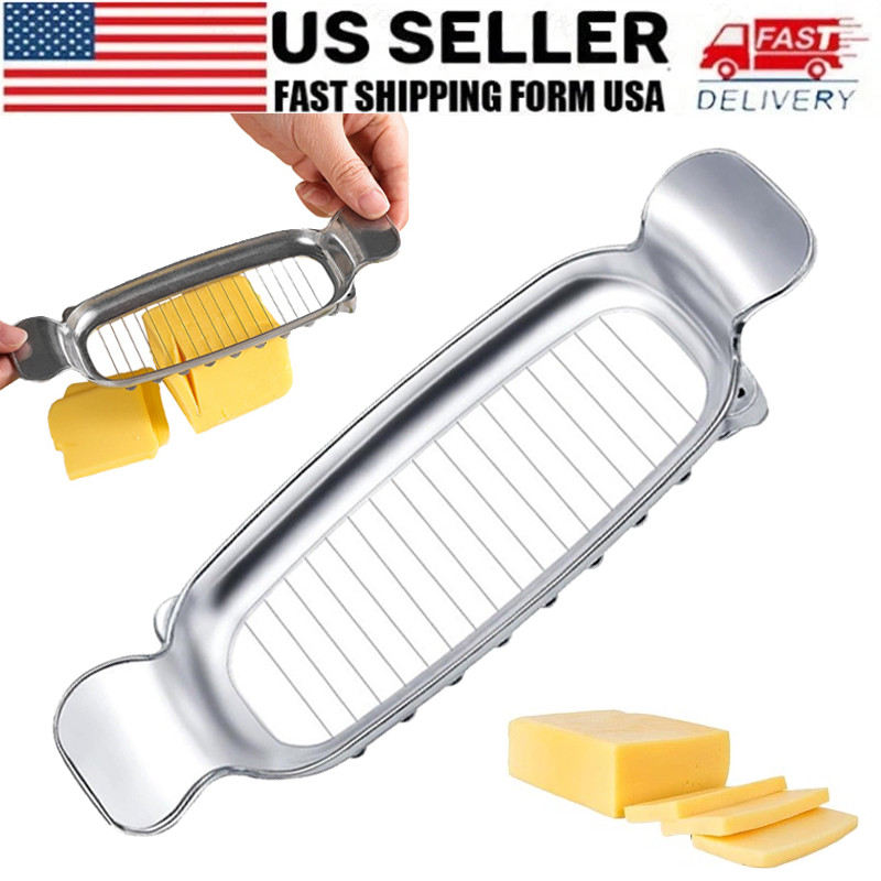 Endurance Silver Stainless Steel Cheese Slicer Butter Cutter Multipurpose Tool Endurance Silver Stainless Steel Cheese Slicer Butter Cutter Multipurpose Tool