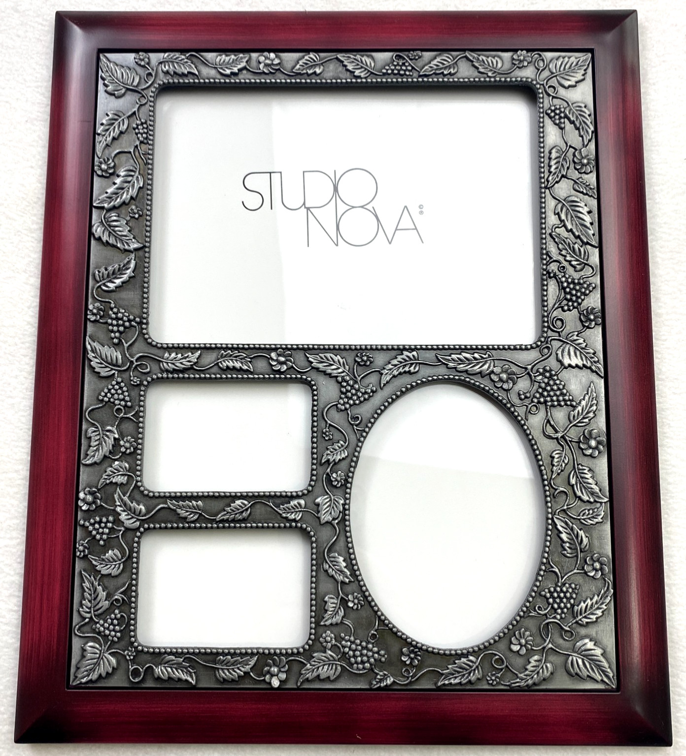 Studio Nova Wood Pewter Collage Picture Frame 4 Picture Openings 12
