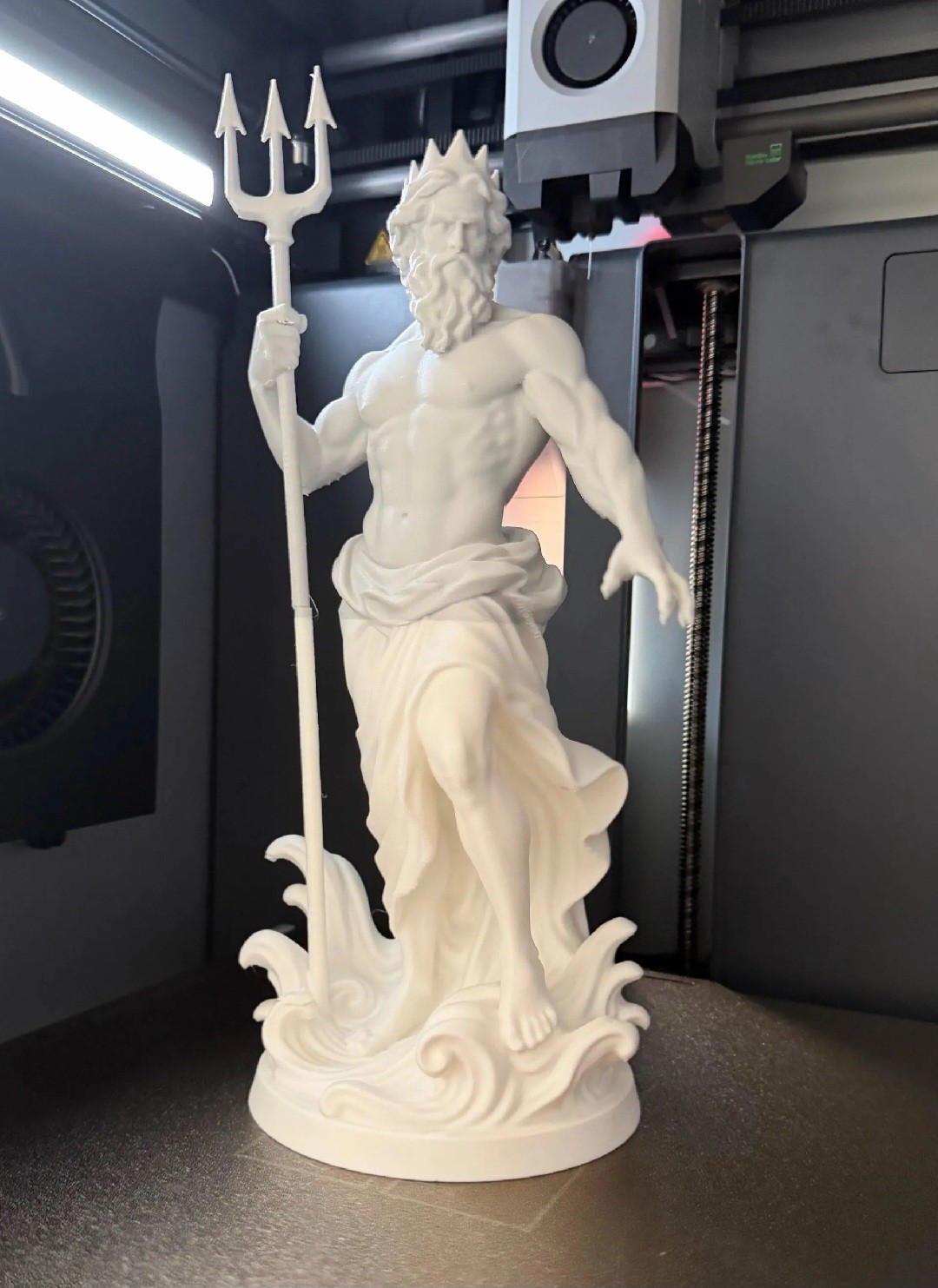 Poseidon God Of The Sea Figure 3D Printed