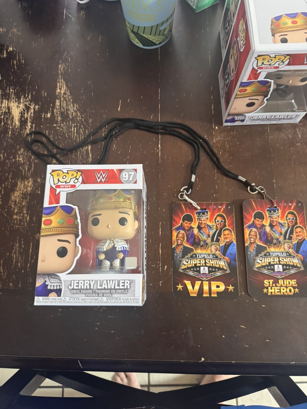 Funko Pop WWE Jerry Lawler #97 W/ Lanyard From last show W/ Bill Dundee Funko Pop WWE Jerry Lawler #97 W/ Lanyard From last show W/ Bill Dundee