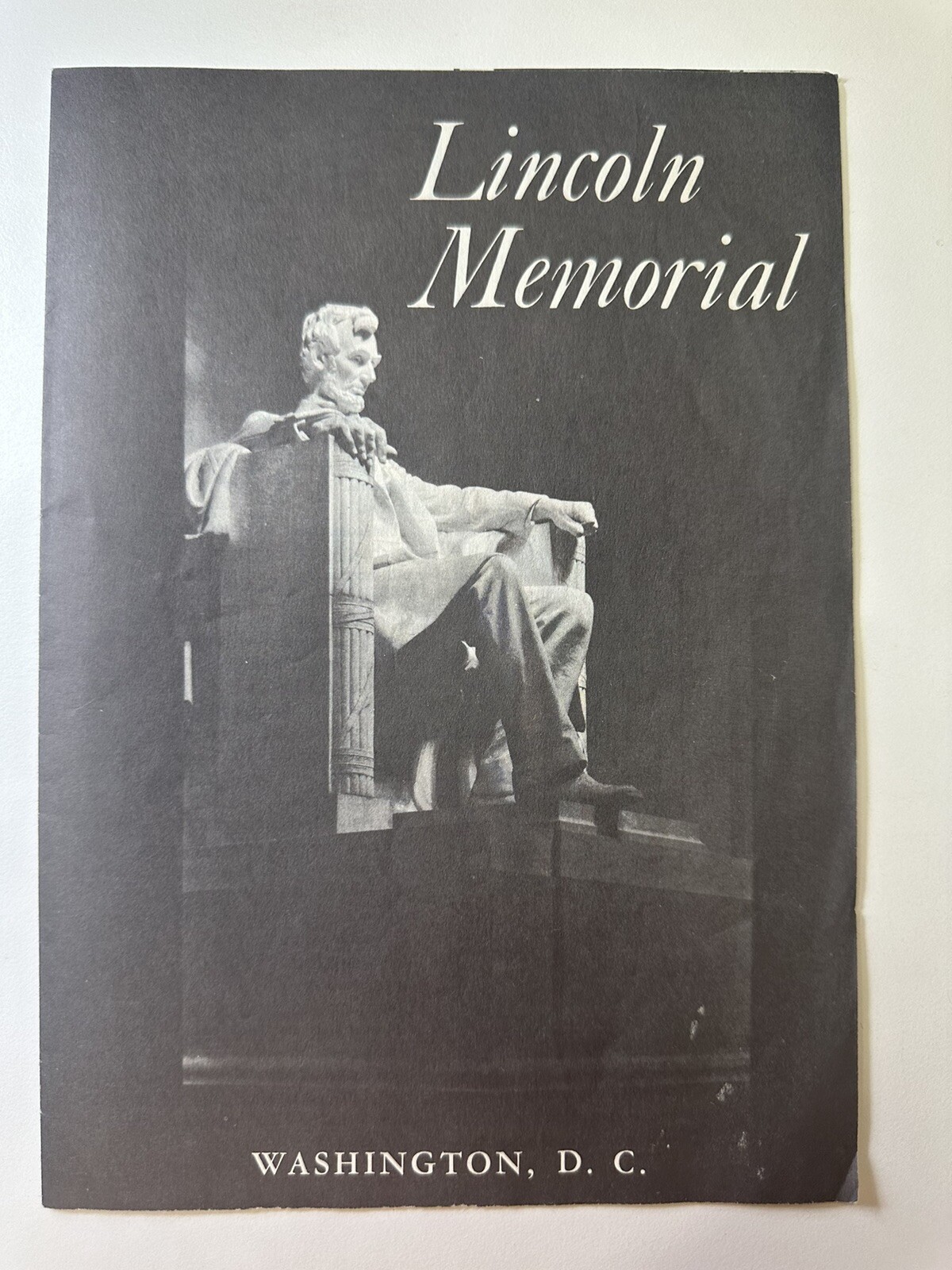 Vintage Brochure 1968 Lincoln Memorial Visitors Guide Washington DC
