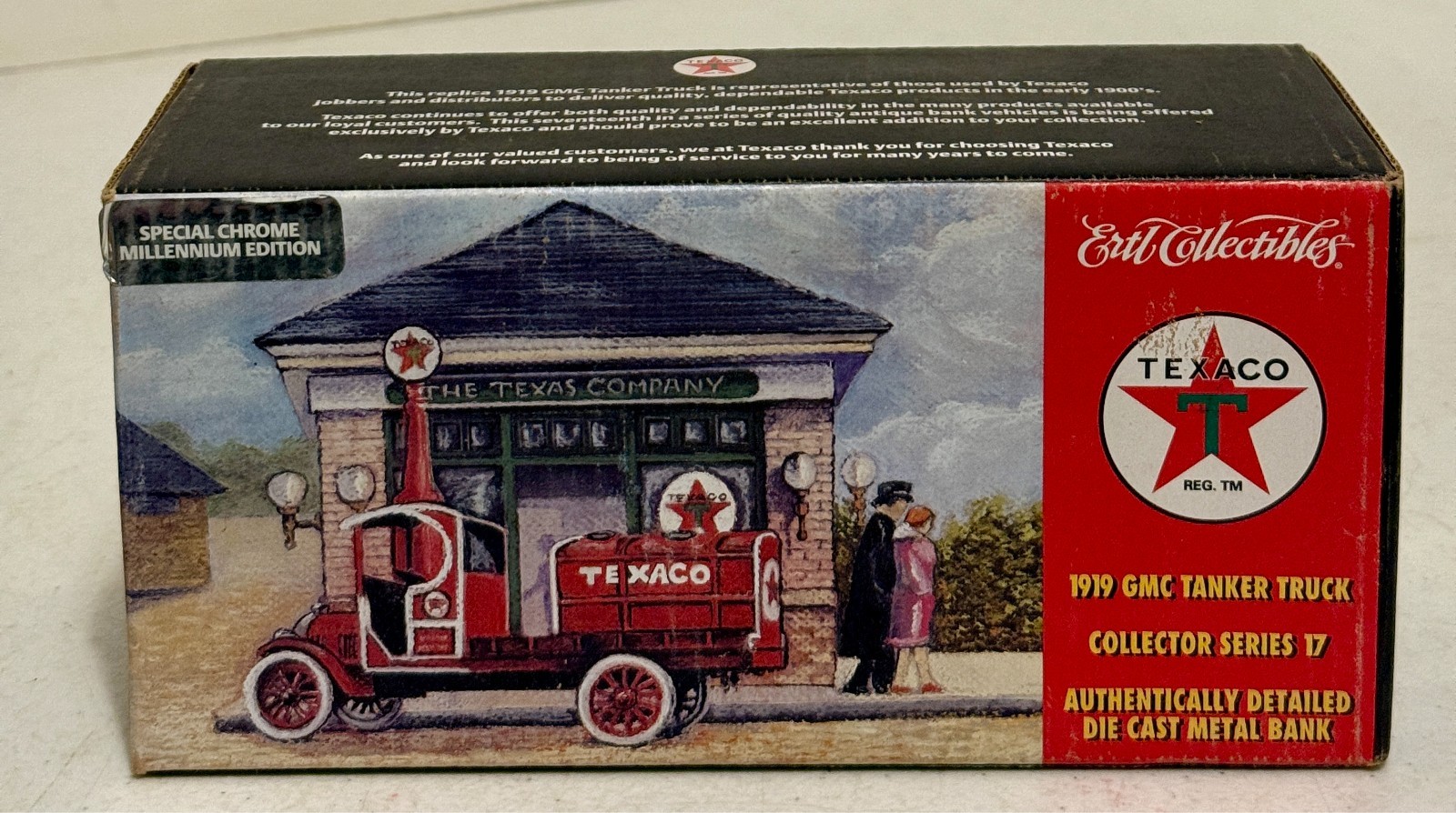 Chrome Texaco 1919 GMC Tank Trucker ERTL Collectibles New In Box #19812P Chrome Texaco 1919 GMC Tank Trucker ERTL Collectibles New In Box #19812P