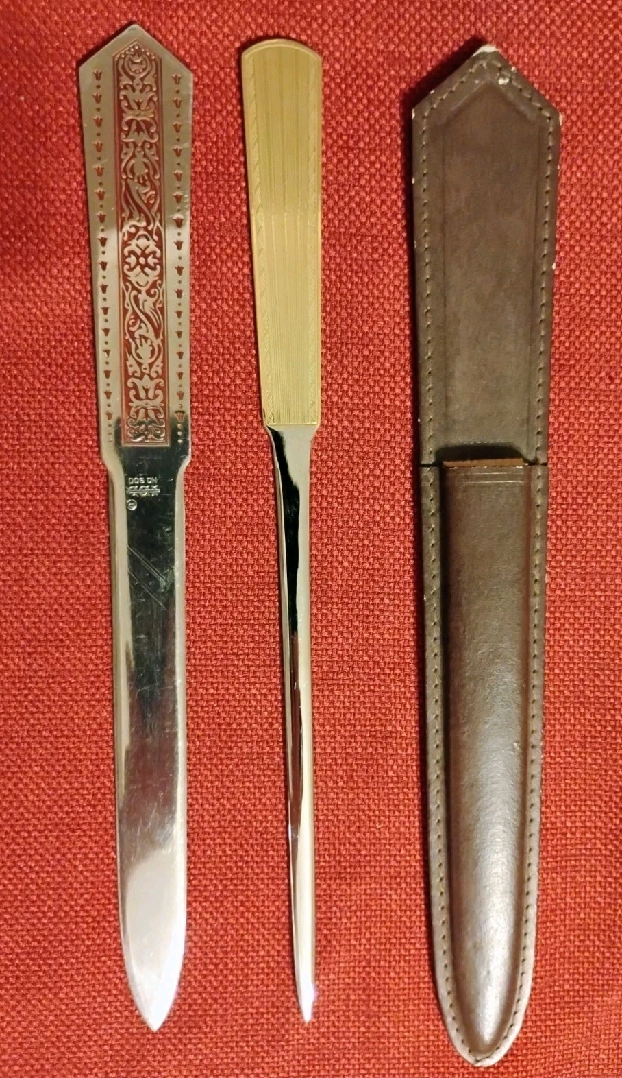 Vintage letter openers: Vesley Solingen Germany w/sheath & IDL 900 Japan VG