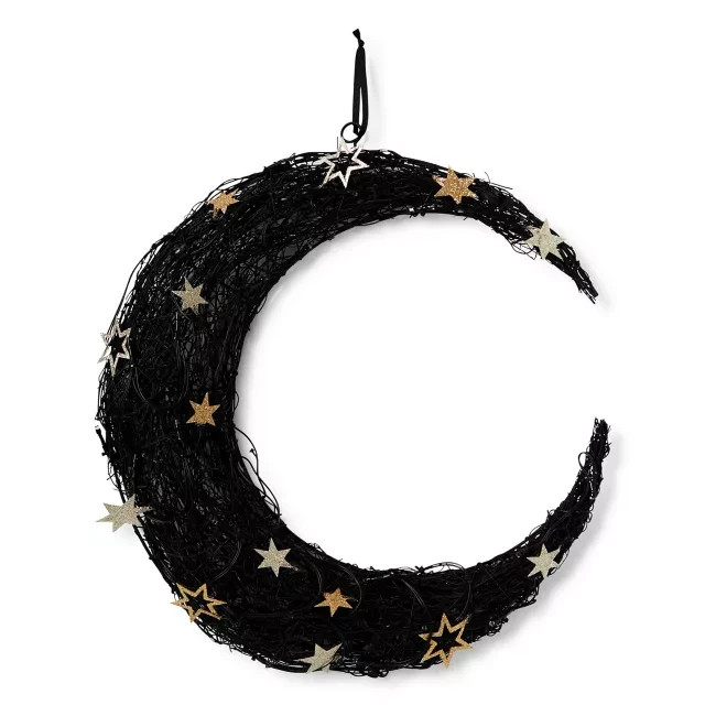 2 Ft Tarot Decorations Outdoor Decoration LED Light-Up Moon Wreath 2 Ft Tarot Decorations Outdoor Decoration LED Light-Up Moon Wreath