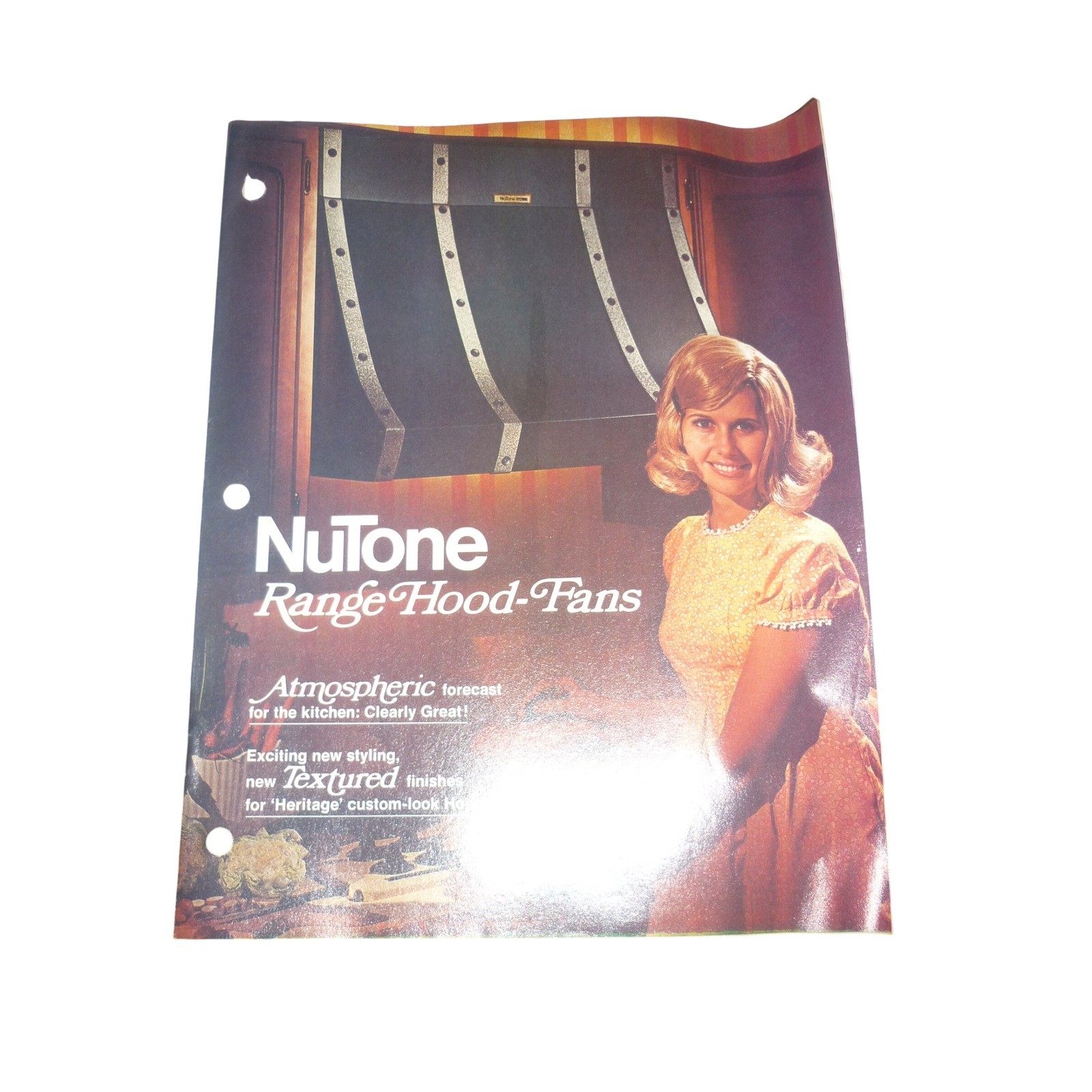 NuTone Range Hood Fans Catalog Vintage Mid Century Kitchen Ephemera 1970s 1971