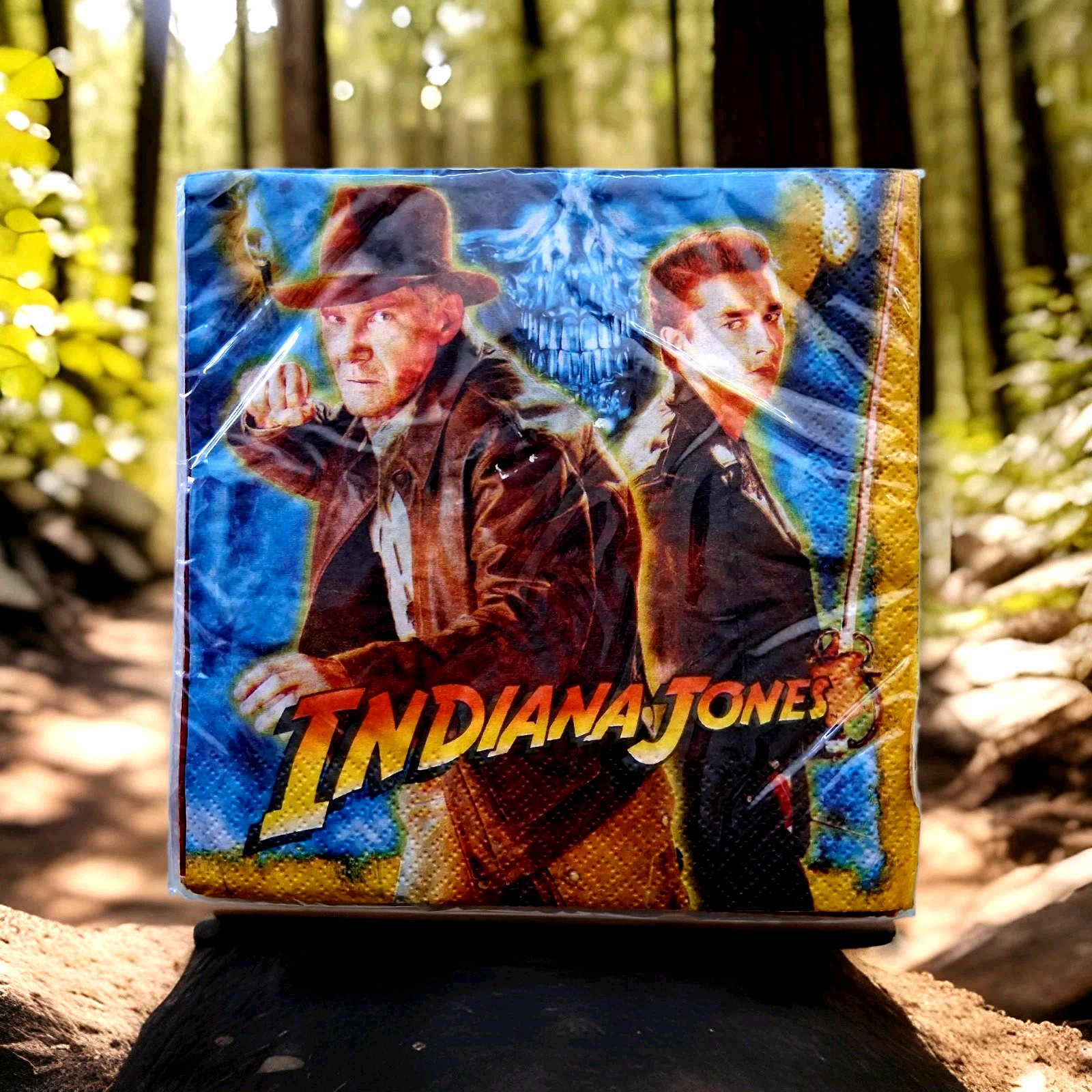 Vintage 2008 Indiana Jones Birthday Party Napkins 16 Count Hallmark Sealed New