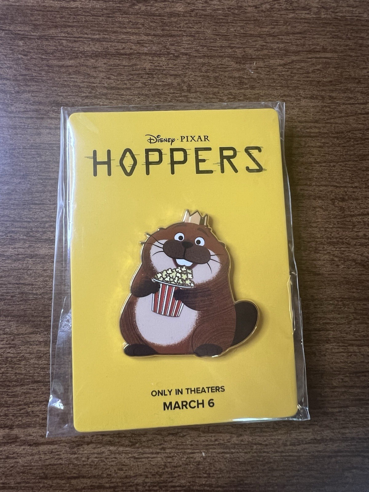 NEW Disney Pixar Hoppers Pin- King George With Popcorn