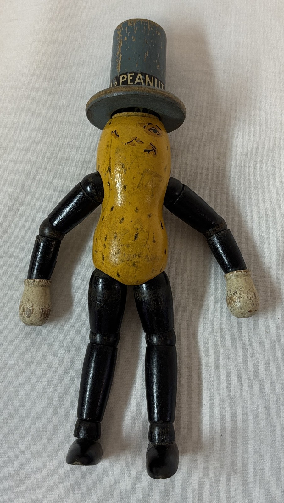 antique wooden articulated doll MR PEANUT ~ 9 inches high antique wooden articulated doll MR PEANUT ~ 9 inches high