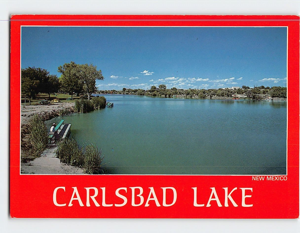 Postcard Carlsbad Lake Carlsbad New Mexico USA