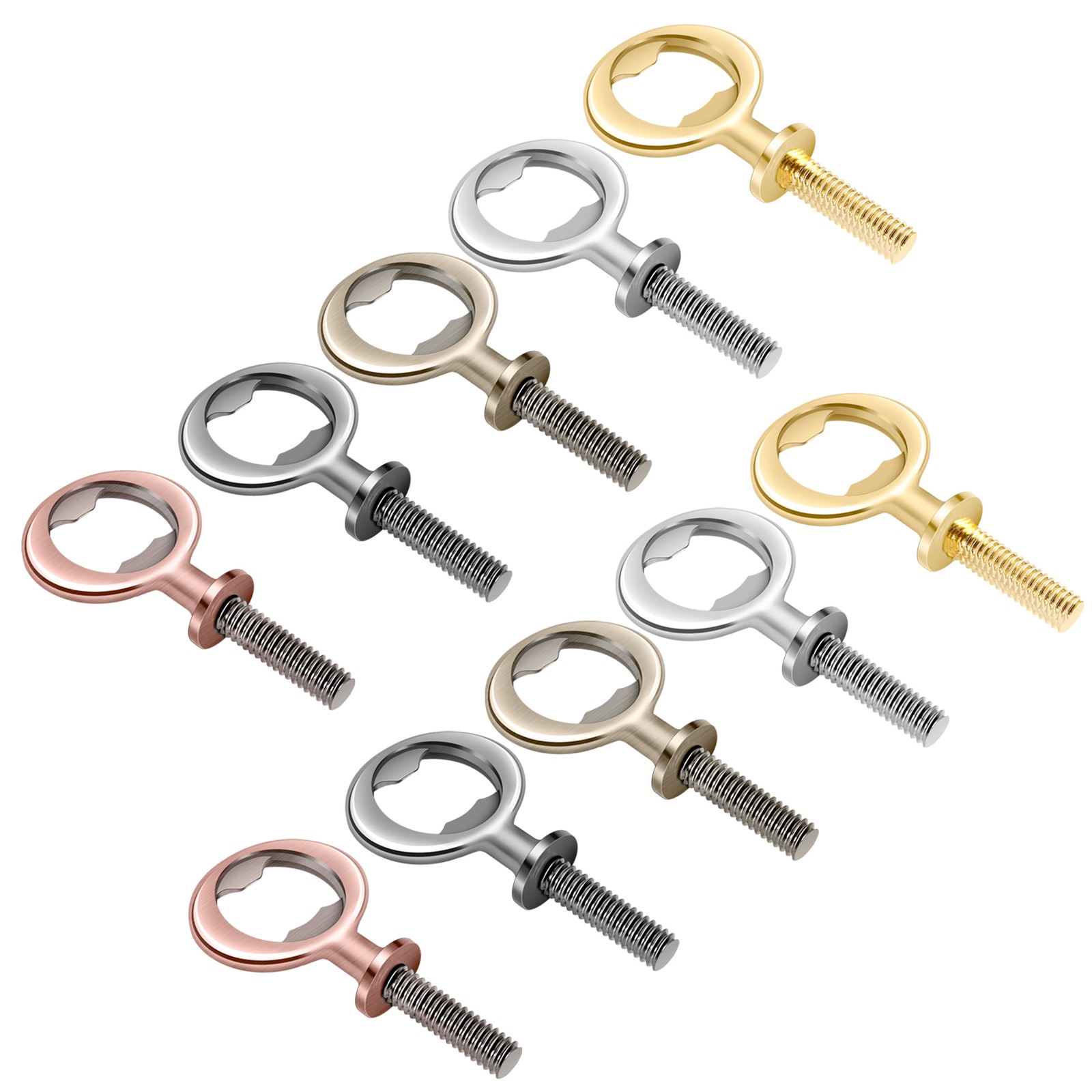 10Pcs Metal Bottle Opener Blanks Stainless Steel Bottle Opener Inserts Kit7865