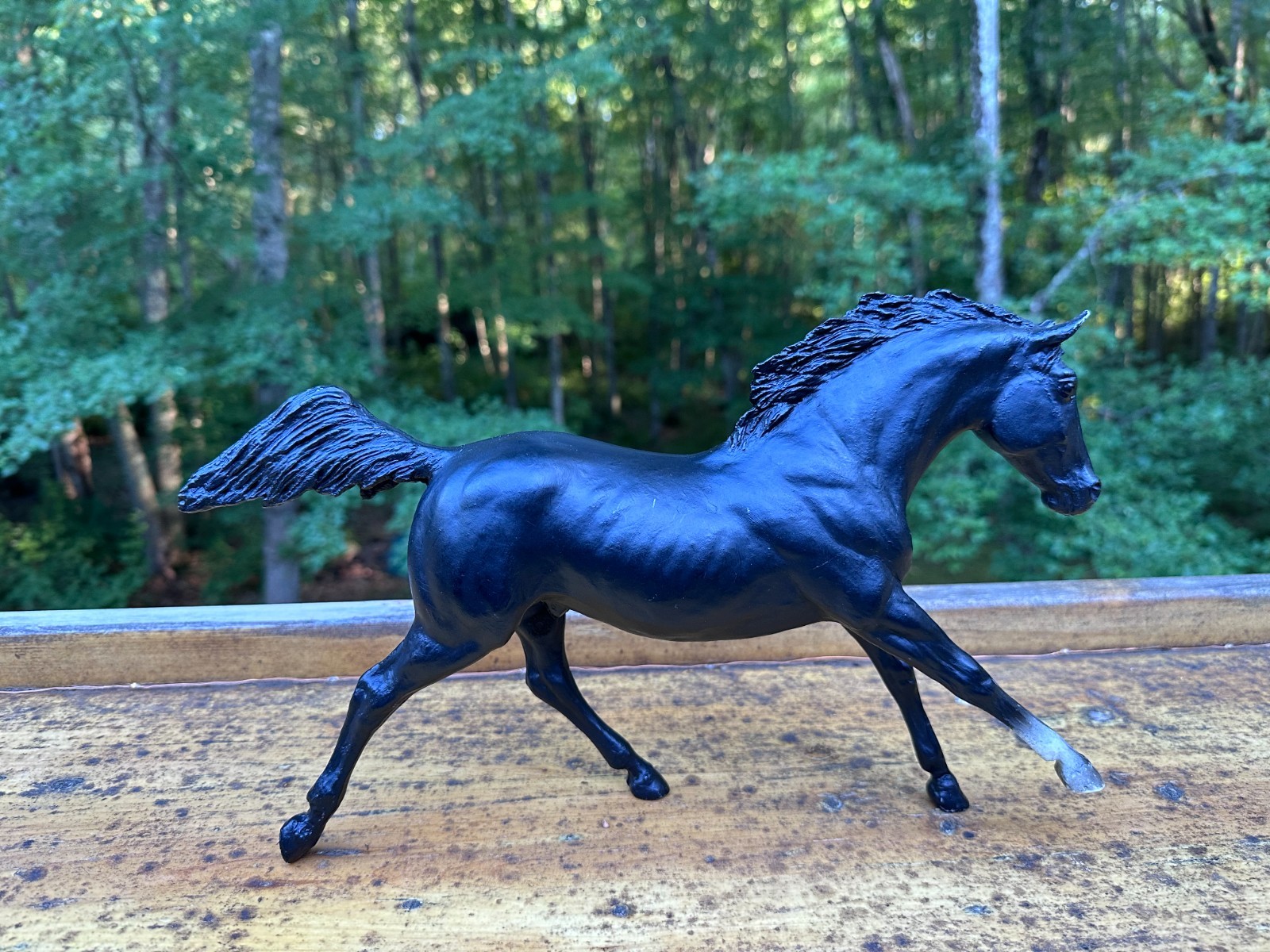 Vintage Breyer Horse Black Beauty (Cantering, White Front Stocking) model 89\