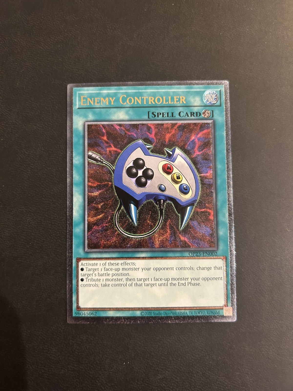 Yu-Gi-Oh OP23-EN002 Enemy Controller (Unlimited Ed.) Ultimate Rare, LIGHT PLAY
