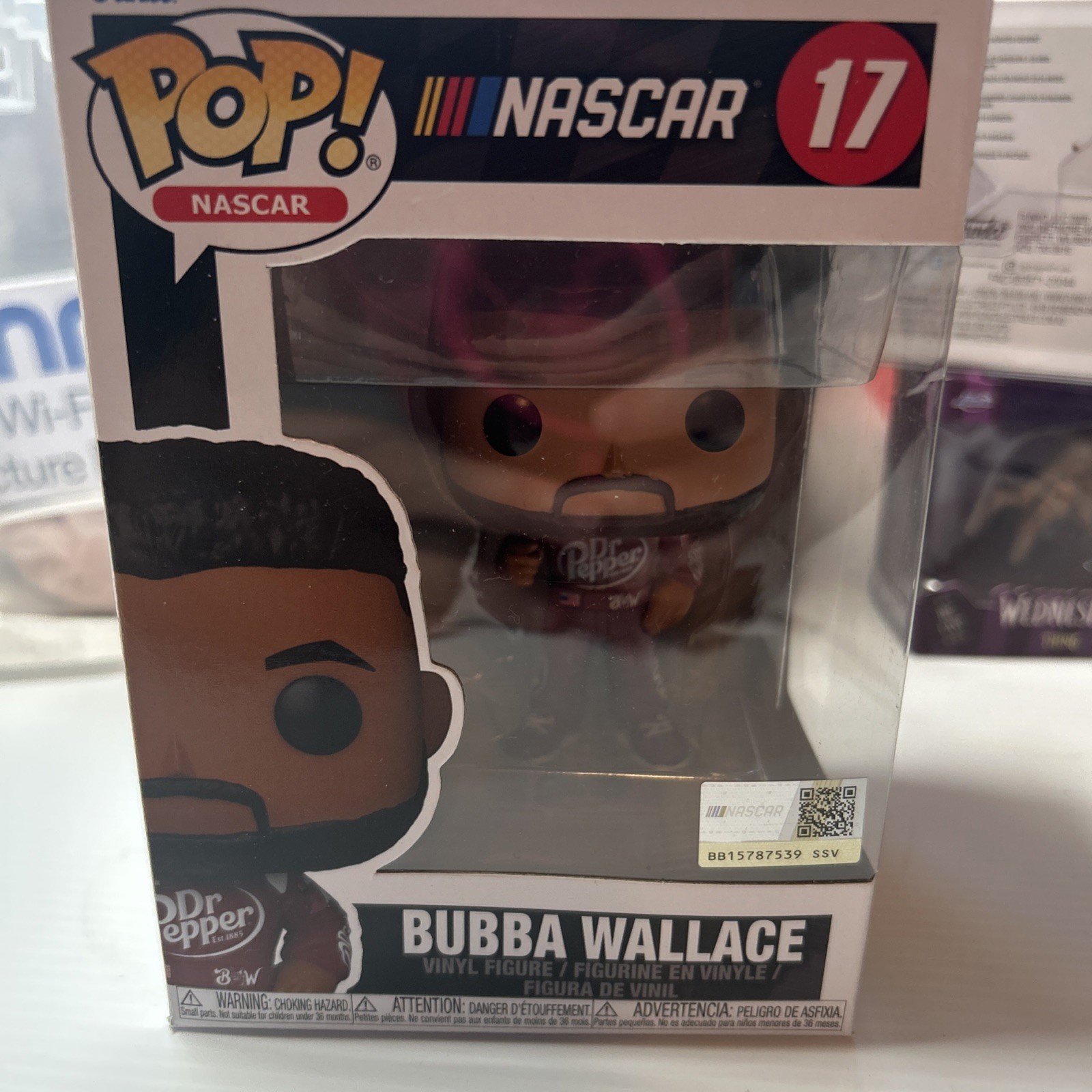 Funko Pop NASCAR 17 - NASCAR - Bubba Wallace Vinyl Figure Brand New in Box Coll Funko Pop NASCAR 17 - NASCAR - Bubba Wallace Vinyl Figure Brand New in Box Coll