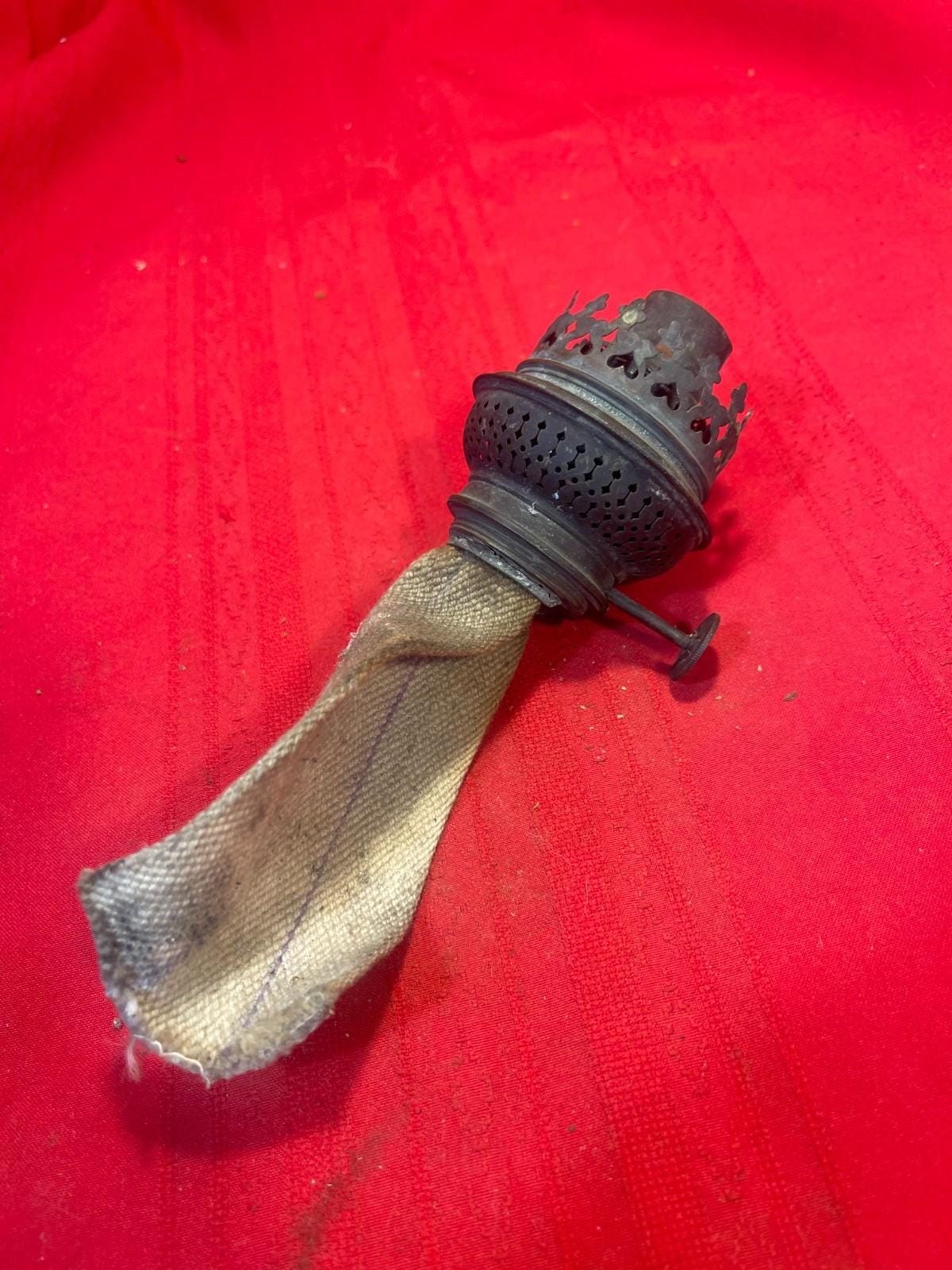 Antique Brass Kosmos Brenner Oil Lamp Burner B55
