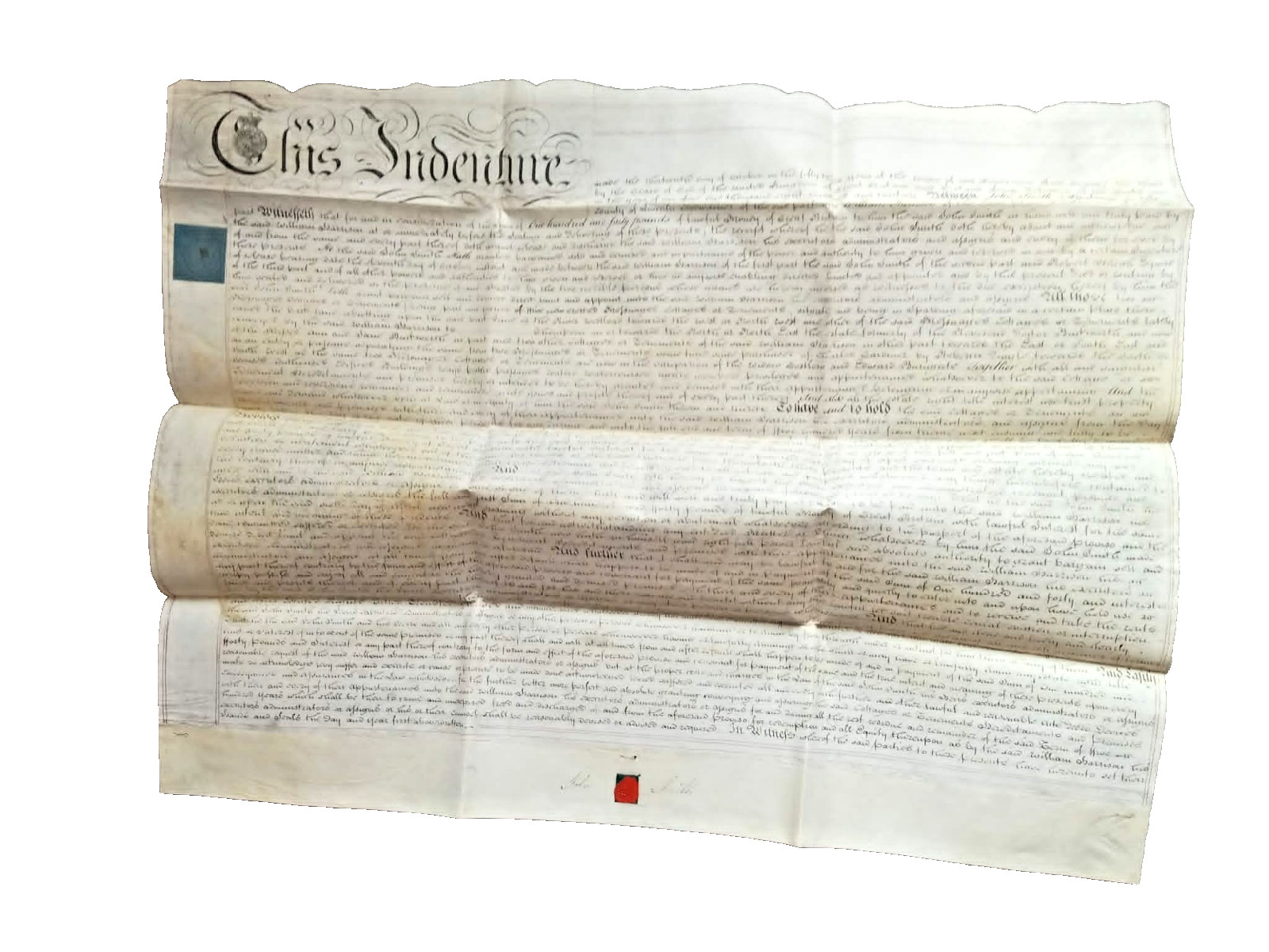 1813 Regency Vellum Indenture Document: Smith & Harrison Spalding Lincolnshire