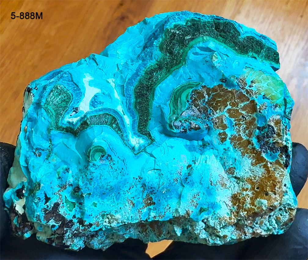Banded Chrysocolla Malachite Specimen - 254g - 100% Natural - Congo - US Seller
