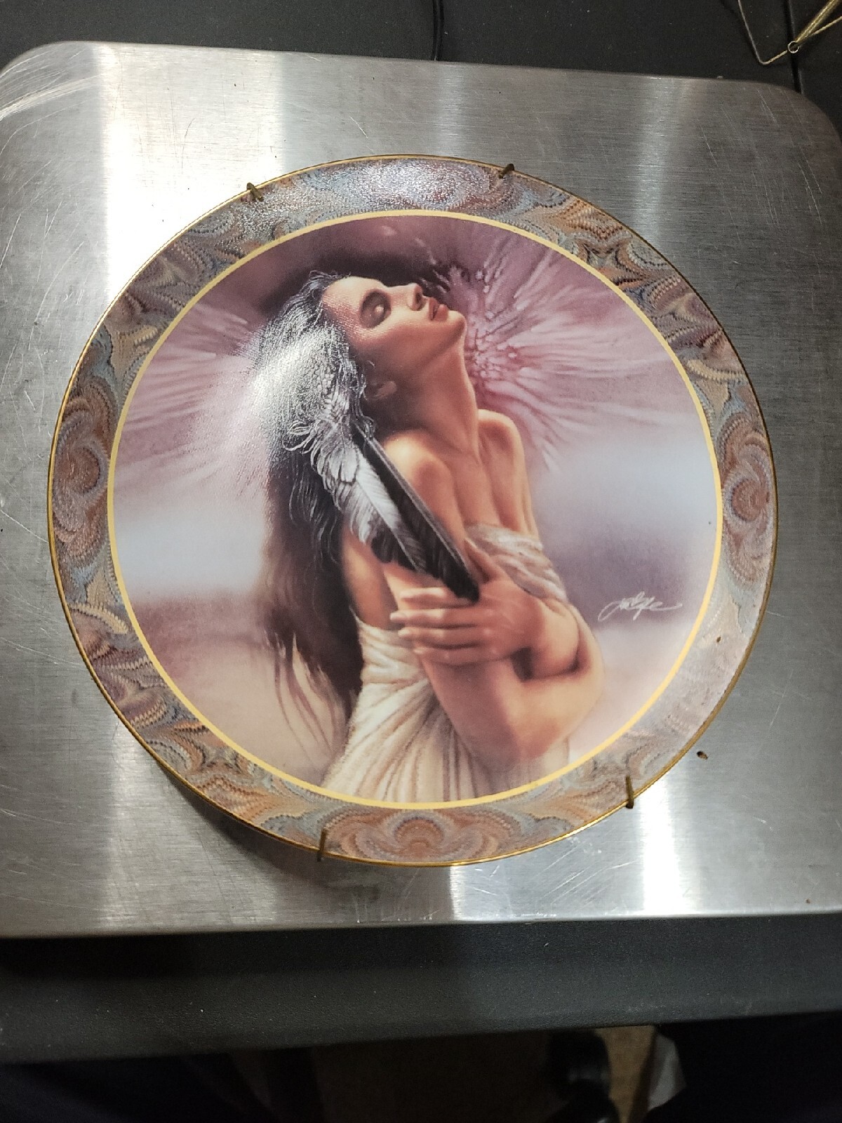 Afterglow Native Beauty Bradex Limited Edition Collector Plate # 4957B