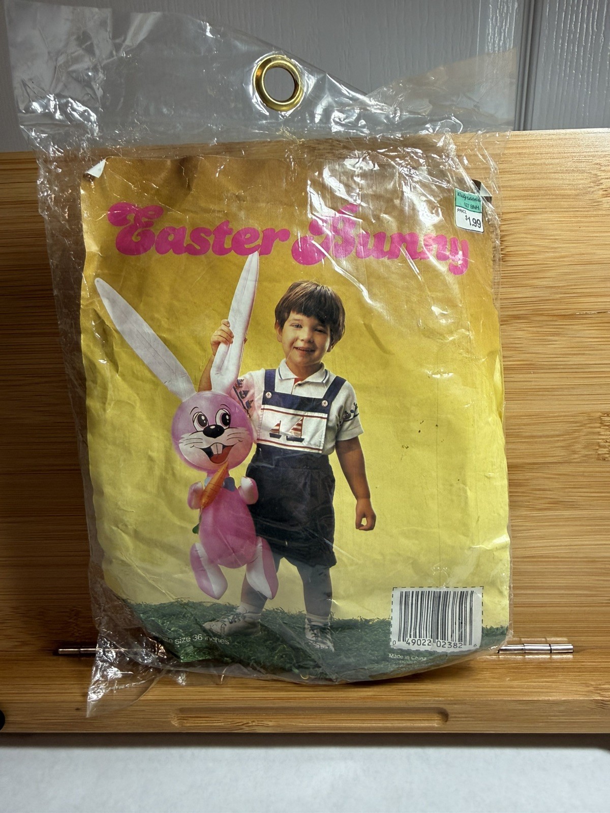 Vintage Inflatable Easter Bunny NOS 36 Inches East West Distributing Co