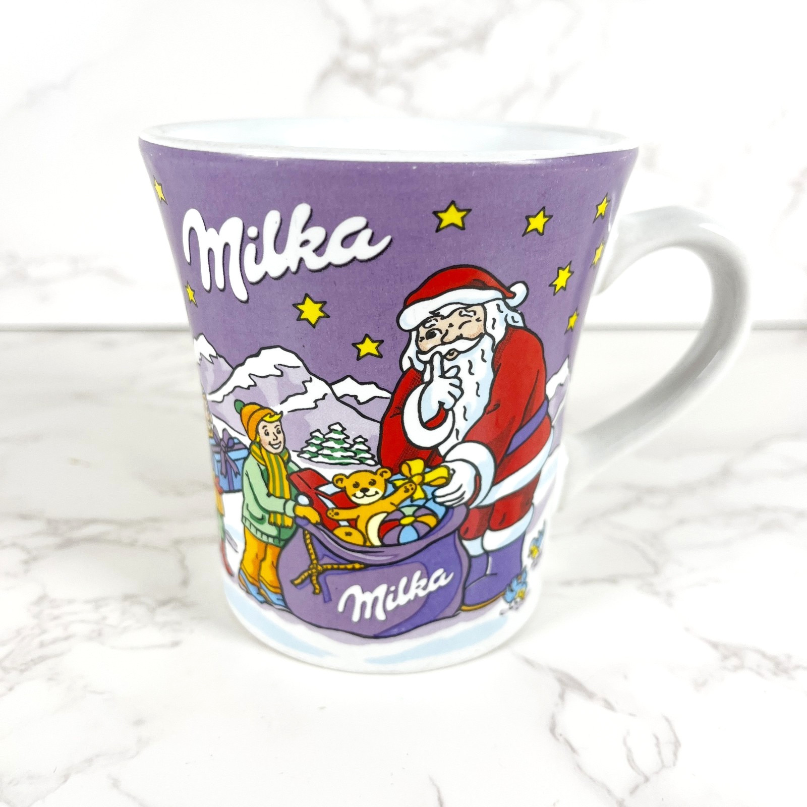 Milka Christmas Mug Edition No 9 Weihnachtsbecher Santa Claus Purple Collectible