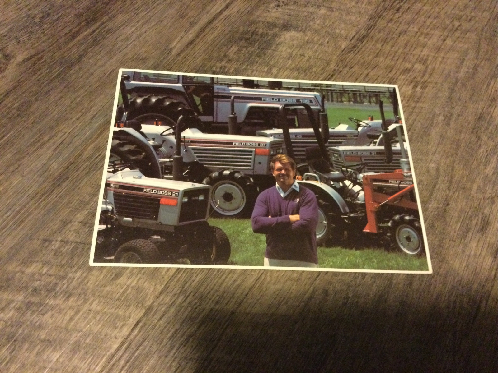 White Farm Equipment  Featuring Mike Ditka Chicago Bears  Advertising Post Card