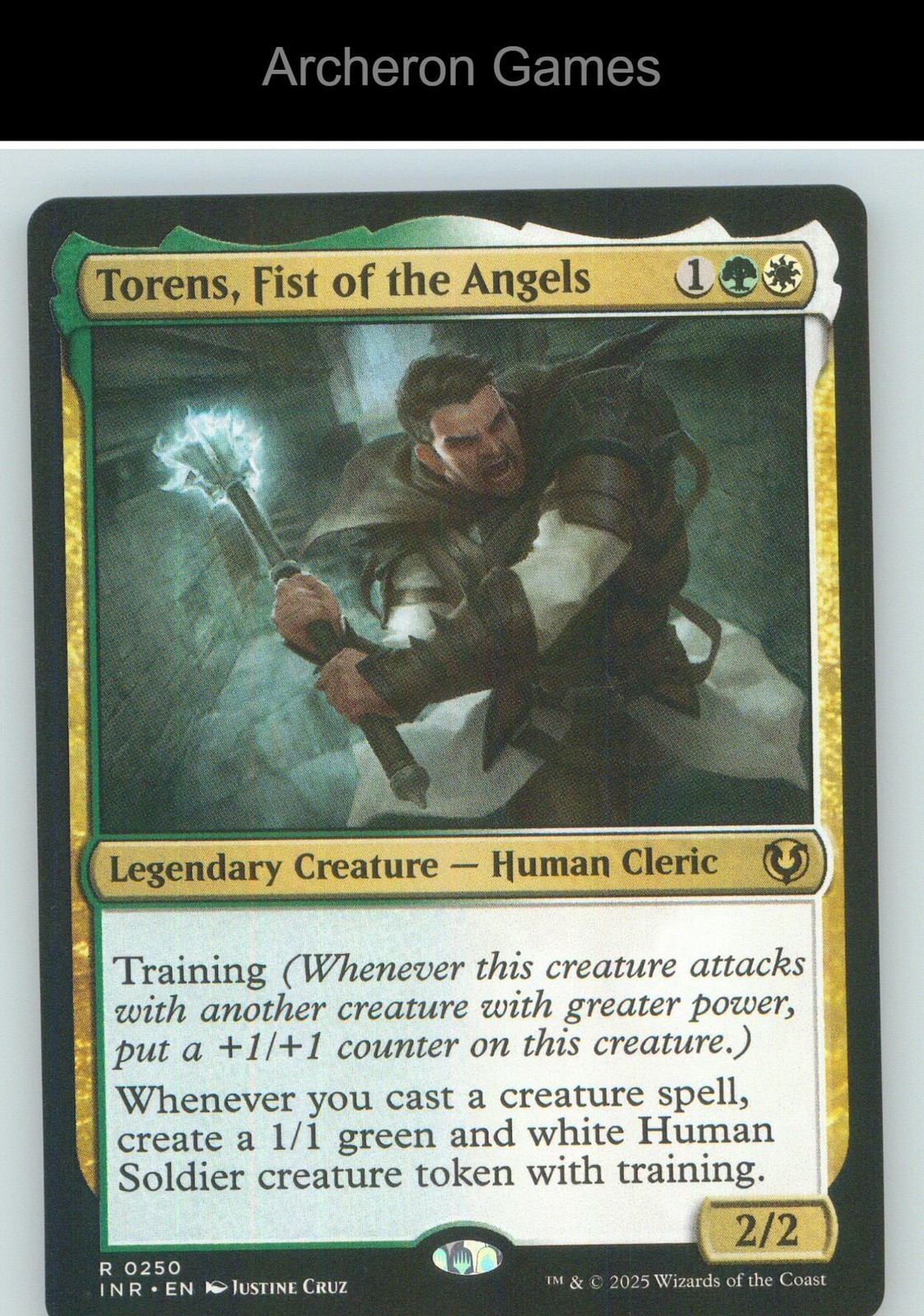 Torens, Fist of the Angels INR 250 R MTG Card NM/EX+