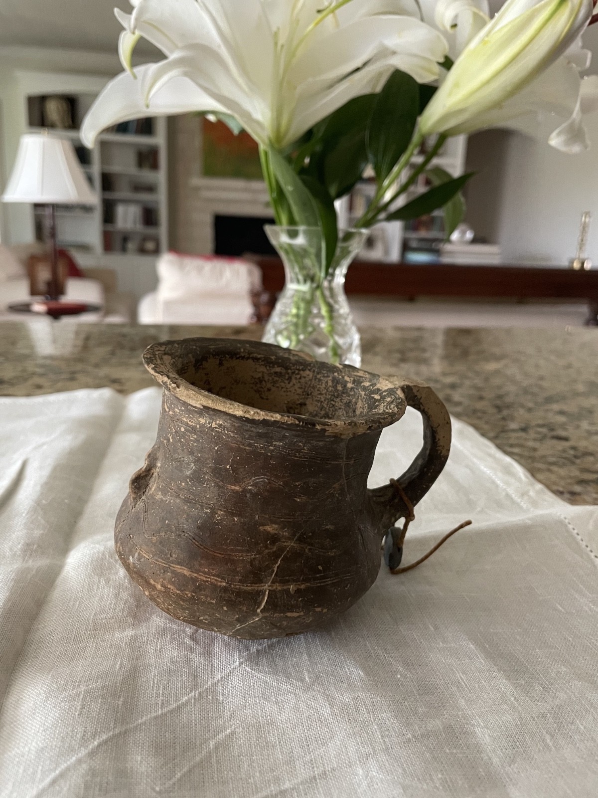 Ancient, Archaeologically-Restored Pre Columbian (Mesoamerica) Pottery Vessel