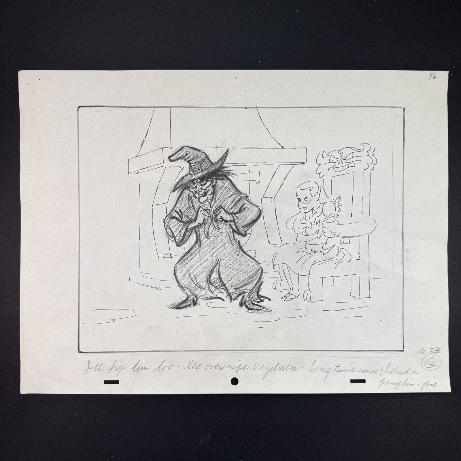 Journey Back to Oz 1972 Original Storyboard Wizard of Oz Movie Art Wicked Witch