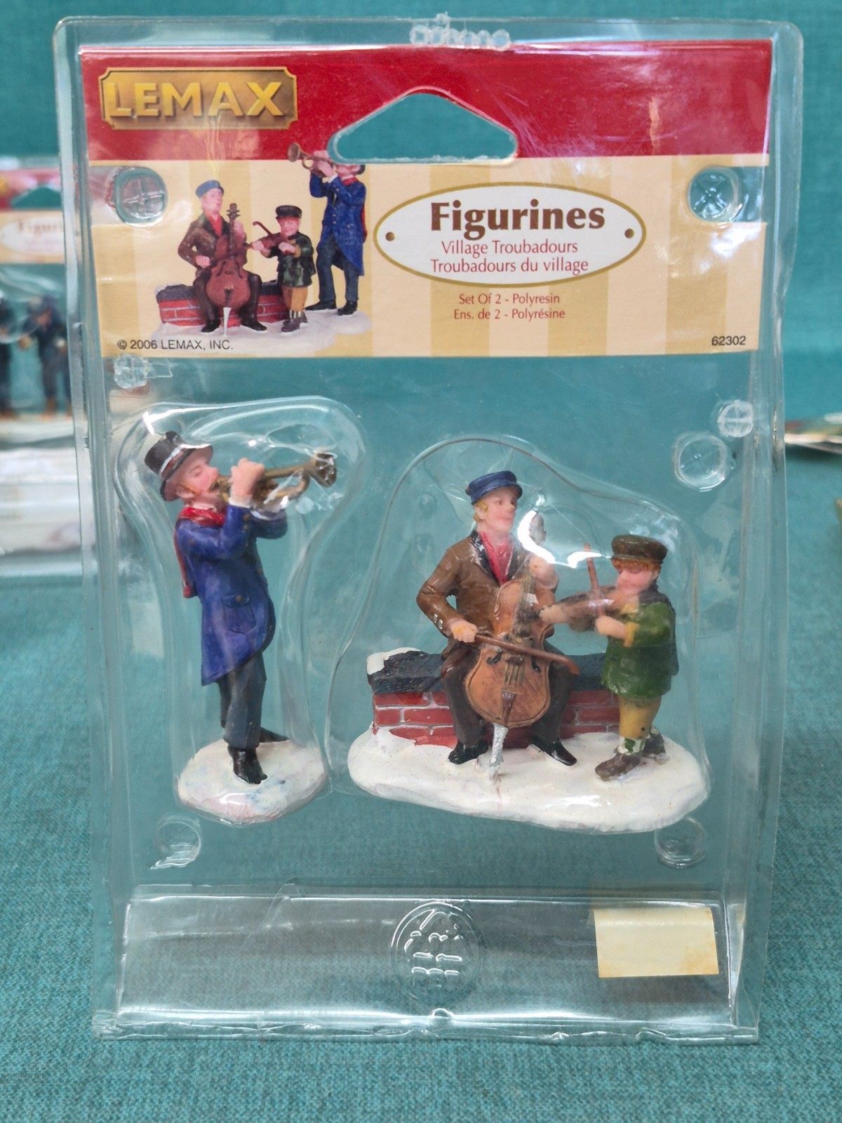 LEMAX 2006 Village Troubadours Village Figure Set of 2 #62302 - Retired