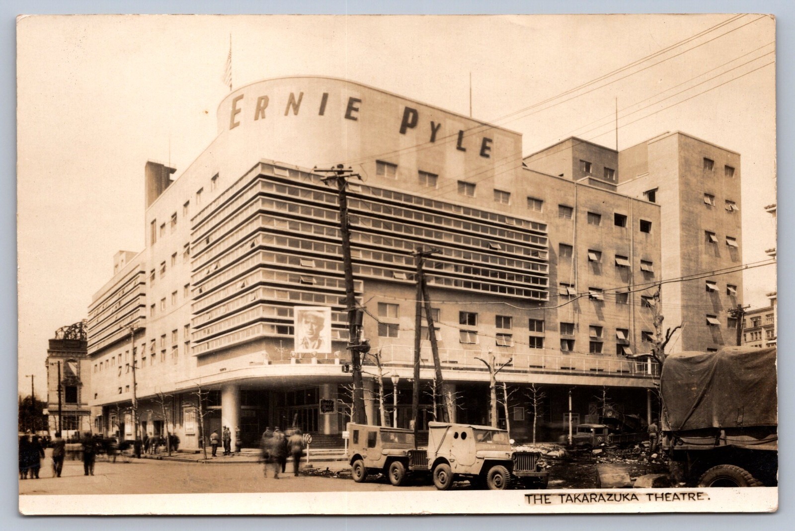 Photograph Japan Ernie Pyle Theatre Formerly Takarazuka Theatre WWII Era