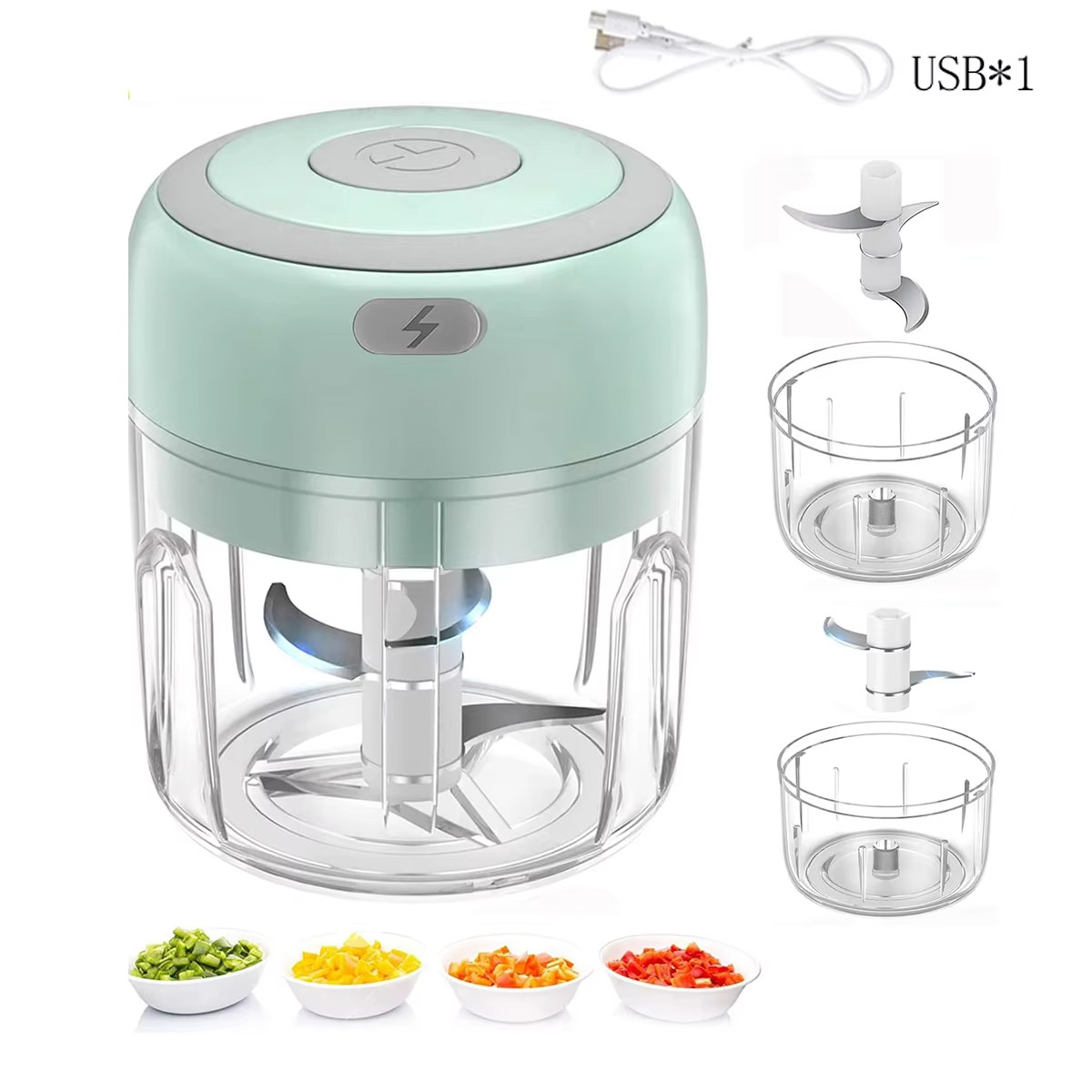 Electric-Herb-Grinder-3.4oz-USB Rechargeable 3.5\'\' Powerful Grinder for***