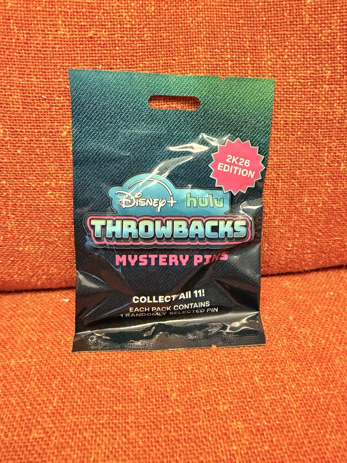 Disney+ Hulu Throwbacks Mystery Pin (2K26 Edition) Unopened Brand New